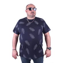 Moc Grande 23149 Feather Büyük Beden Lacivert Erkek T-shirt