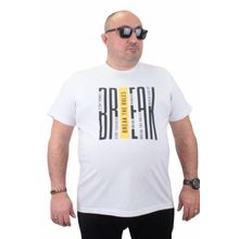 Moc Grande 23178 Büyük Beden Basic Beyaz Erkek T-shirt
