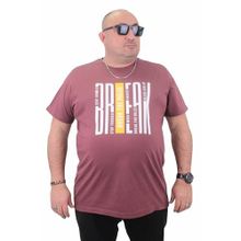 Moc Grande 23178 Büyük Beden Basic Eflatun Erkek T-shirt
