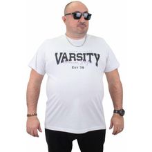 Moc Grande 23184 Varsity Beyaz Erkek T-shirt