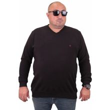 Moc Grande 23201 Siyah Selanik V Yaka Erkek Sweatshirt