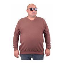 Moc Grande 23201 Taba Selanik V Yaka Erkek Sweatshirt