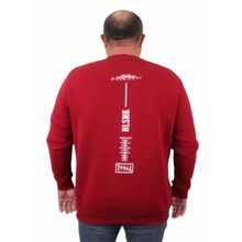 Moc Grande 23204 Bordo Sıfır Yaka Erkek Sweatshirt
