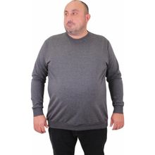 Moc Grande 23216 Antrasit Sıfır Yaka Erkek Sweatshirt