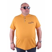 Moc Grande 23401 Büyük Beden Basic Hardal Erkek T-shirt