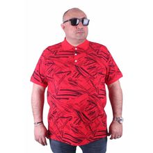 Moc Grande 23411 Büyük Beden Basic Kırmızı Erkek T-shirt