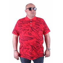Moc Grande 23411 Büyük Beden Kırmızı Erkek T-shirt