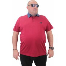 Moc Grande 23420 Büyük Beden Bordo Erkek T-shirt