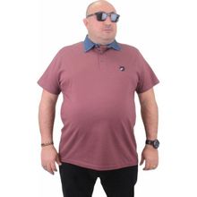 Moc Grande 23420 Büyük Beden Eflatun Erkek T-shirt