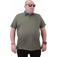 Moc Grande 23420 Büyük Beden Haki Erkek T-shirt