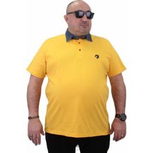 Moc Grande 23420 Büyük Beden Sarı Erkek T-shirt