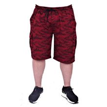 Moc Grande 23612 Honeycomb Camouflage Bordo Erkek Şort