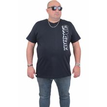 Moc Grande 24126 Büyük Beden Basic Lacivert Erkek T-shirt
