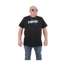 Moc Grande 24128 Büyük Beden Basic Siyah Erkek T-shirt