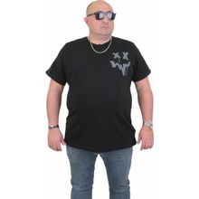 Moc Grande 24130 Büyük Beden Basic Siyah Erkek T-shirt