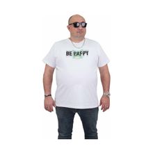 Moc Grande 24131 Büyük Beden Basic Beyaz Erkek T-shirt