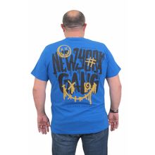 Moc Grande 24132 Büyük Beden Basic Saks Erkek T-shirt
