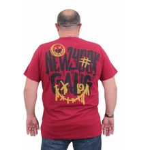 Moc Grande 24132 Sıfır Yaka Bordo Erkek T-shirt