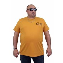 Moc Grande 24132 Sıfır Yaka Gang Hardal Erkek T-shirt