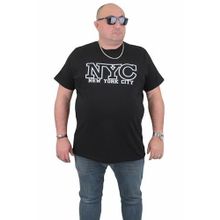 Moc Grande 24133 Büyük Beden Basic Siyah Erkek T-shirt