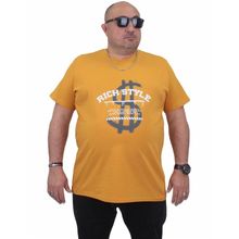 Moc Grande 24137 Büyük Beden Basic Hardal Erkek T-shirt