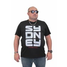 Moc Grande 24139 Büyük Beden Basic Siyah Erkek T-shirt