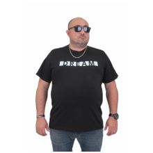 Moc Grande 24140 Büyük Beden Basic Siyah Erkek T-shirt