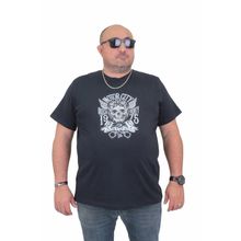 Moc Grande 24141 Büyük Beden Basic Lacivert Erkek T-shirt