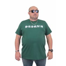 Moc Grande 24141 Büyük Beden Sıfır Yaka Nefti Erkek T-shirt