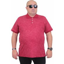 Moc Grande 24451 Bordo Mat Baskılı Polo Yaka Erkek T-shirt