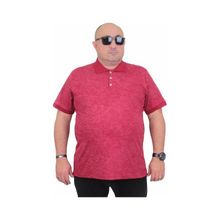 Moc Grande 24451 Bordo Mat Baskılı Polo Yaka Erkek T-shirt