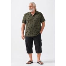 Moc Grande 24460 Palm Askeri Yeşil Erkek T-shirt