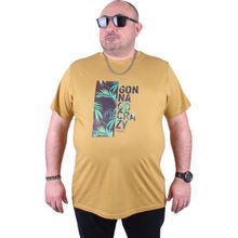 Moc Grande Crazy 23116 Büyük Beden Limon Erkek T-shirt