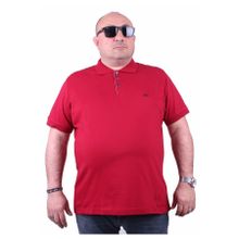 Moc Grande Polo 11500 Büyük Beden Bordo Erkek T-shirt