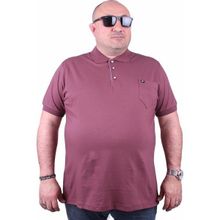 Moc Grande Polo 11501 Büyük Beden Eflatun Erkek T-shirt