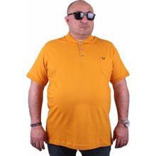 Moc Grande Polo 11501 Büyük Beden Hardal Erkek T-shirt
