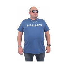Moc Grande Sıfır Yaka Dream 24140 Indıgo Erkek T-shirt