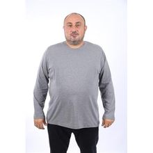 Moc Grande Uzun Kol Bisiklet Yaka Antrasit Erkek T-shirt