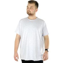 Mode XL 20031 Gri Melanj Erkek Basic T-Shirt