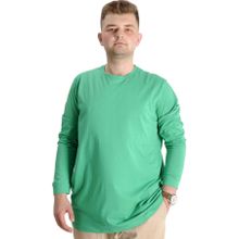 Mode XL 20103 Yeşil Manşetli Uzun Kol Erkek T-Shirt