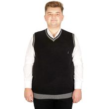 Mode XL 20547 Vanize Selanik Siyah Erkek Süveter