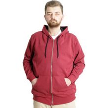 Mode XL 21600 Steel Interlock Bordo Erkek Hırka