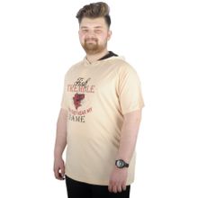 Mode XL 22128 Bej Erkek T-shirt