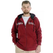 Mode XL 22531 Bordo Kapüşonlu Erkek Sweatshirt