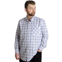 Mode XL 23300 Beyaz Ekose Uzun Kollu Erkek Gömlek