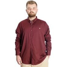 Mode XL 23303 Bordo Uzun Kol Tom Oxford Erkek Gömlek