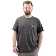 Mode XL U24068 NYC Antramelanj Erkek T-shirt