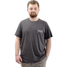 Mode XL U24068 NYC Antramelanj Erkek T-shirt