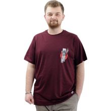 Mode XL U24069 Leaf Mürdüm Erkek T-shirt