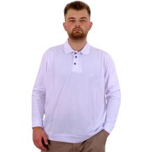 Mode XL U24340 Beyaz Polo Yaka Erkek Sweatshirt